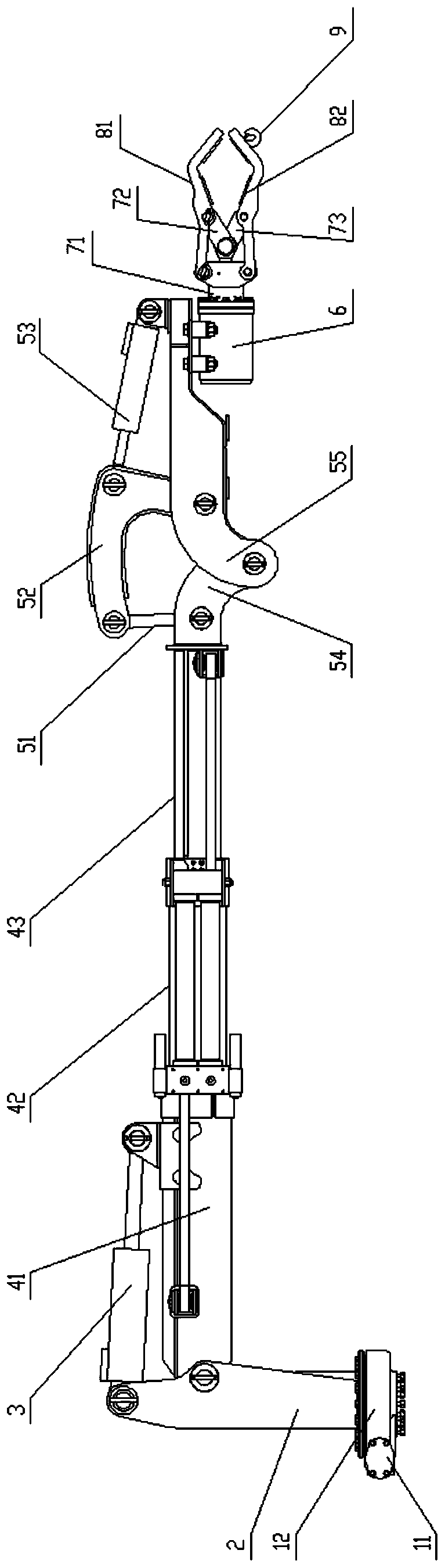 A multi-degree-of-freedom robotic arm