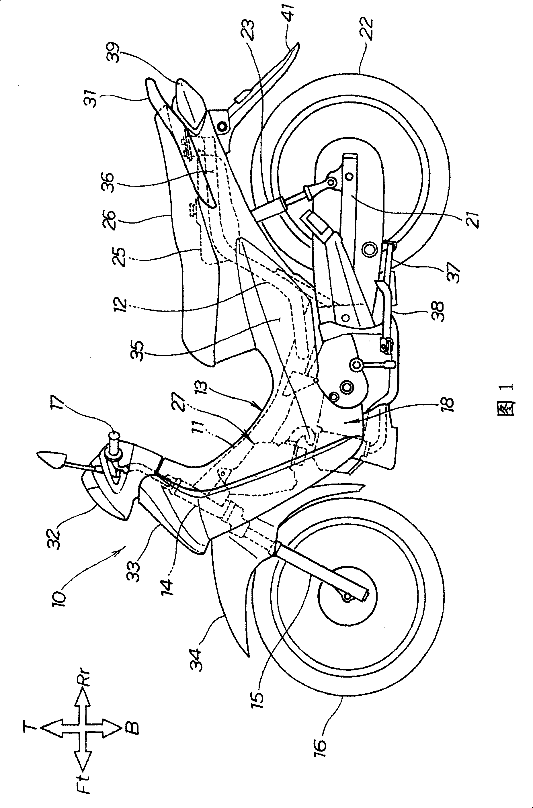 Handle installing structure for motorcycle