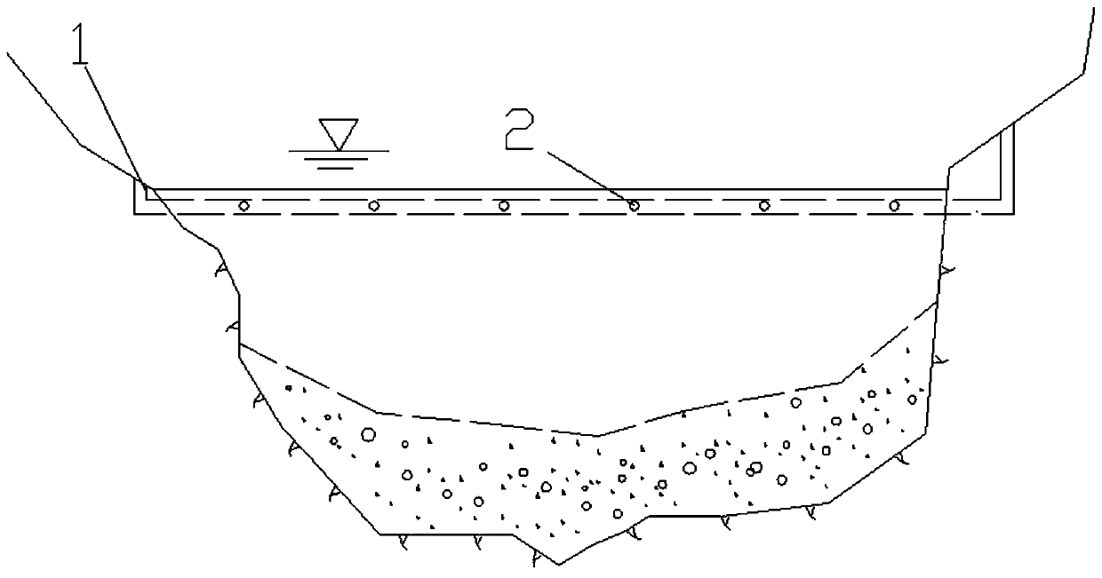 A ventilating and anti-scouring structure and anti-scouring method for a water-passing cofferdam