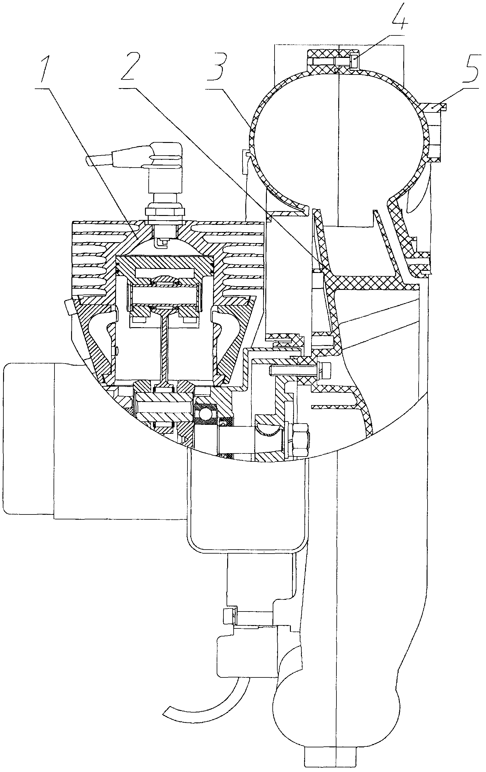 Structure for cooling engine silencer