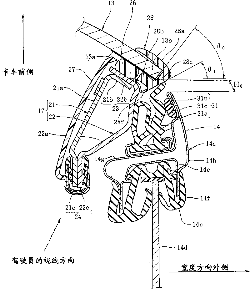 Front structure of vehicle