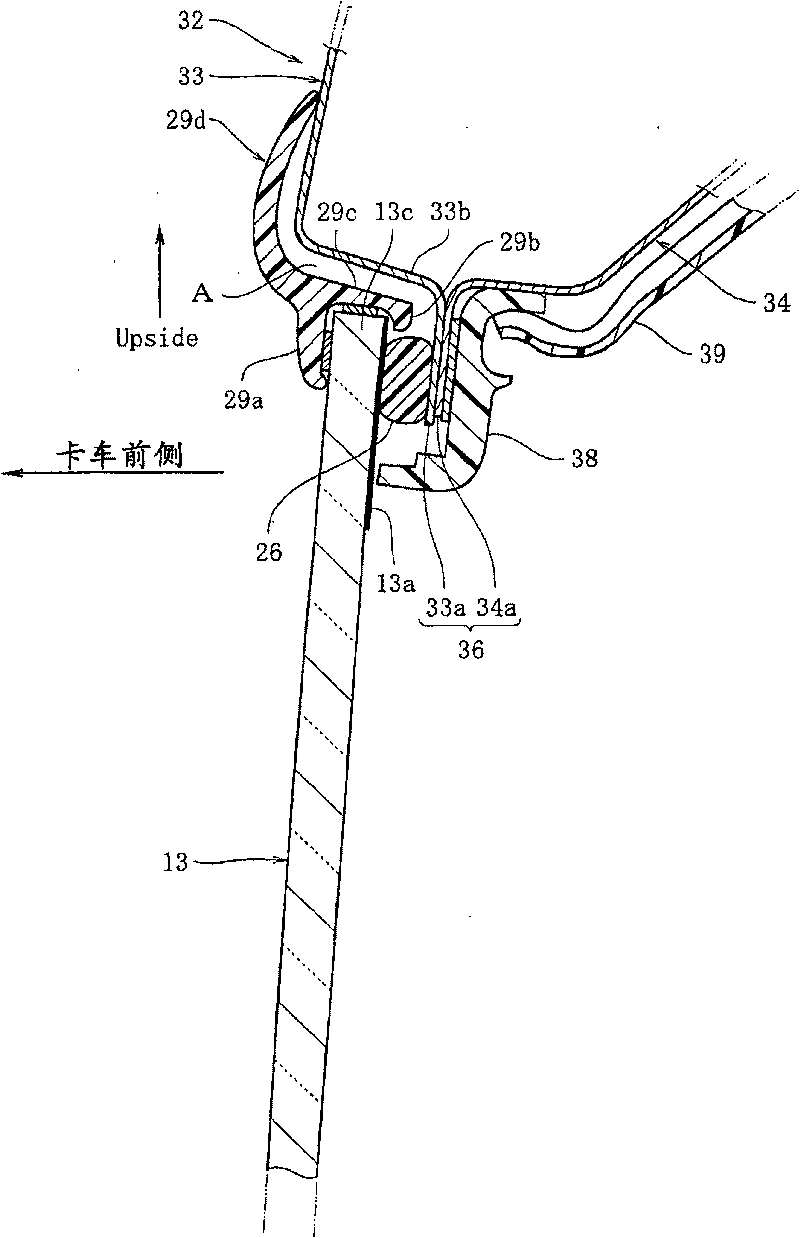 Front structure of vehicle