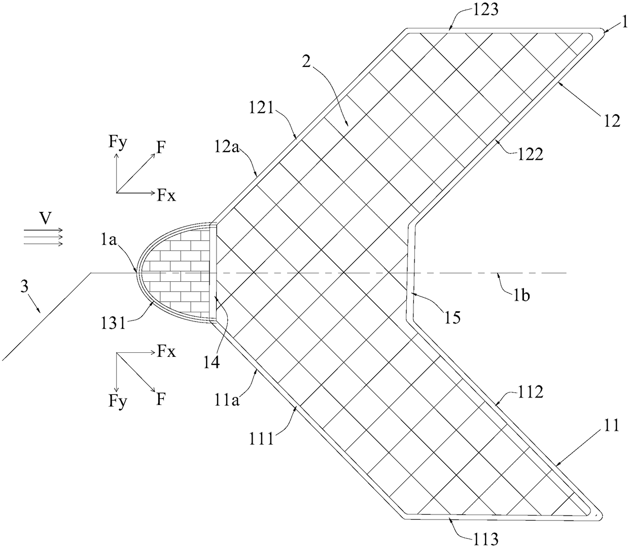 Double-wing deep-water net cage suitable for single point mooring