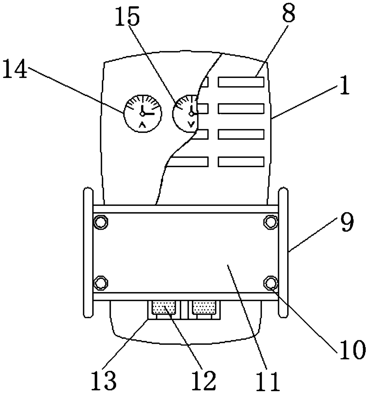 Battery recovery detection device of new energy automobile