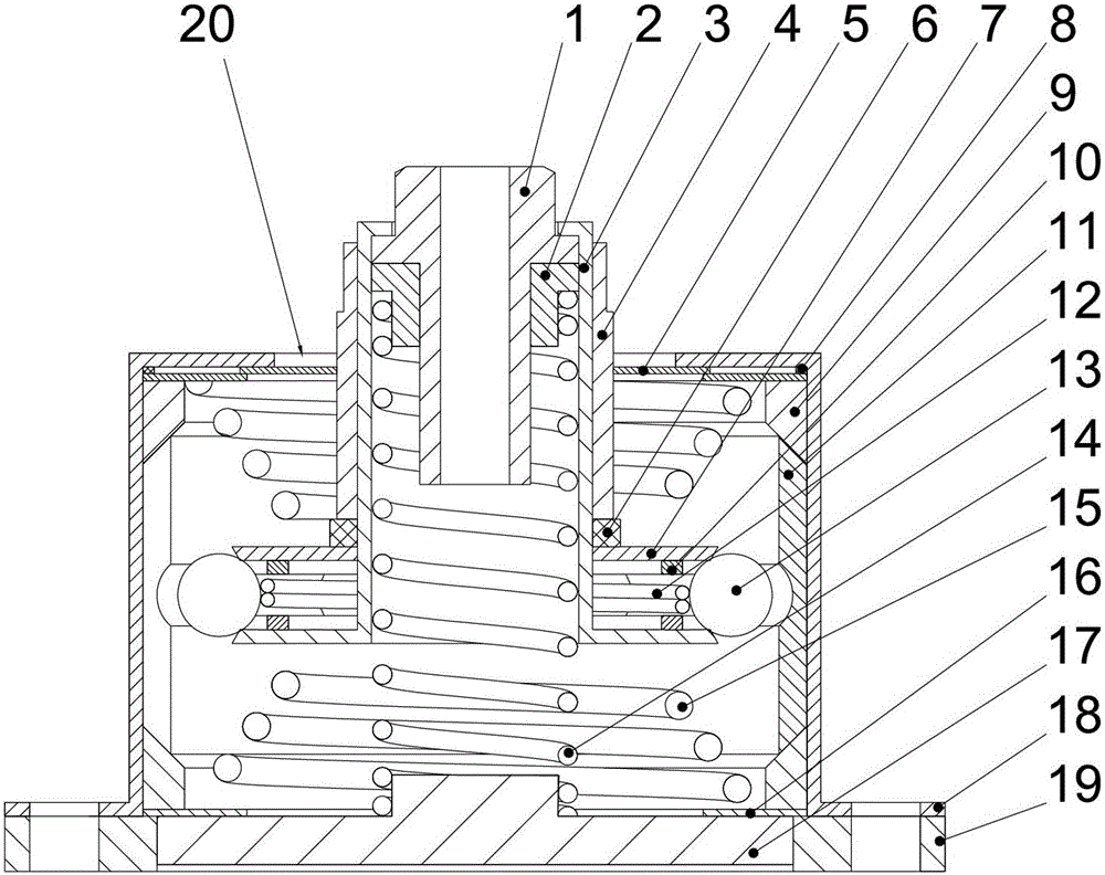 Lock bead type vibration isolation bumper without harmonic peaks in three directions