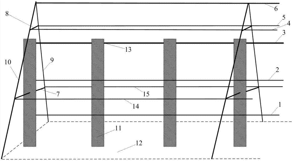 Hylocereus undulatus cultivating frame and cultivating method for hylocereus undulatus