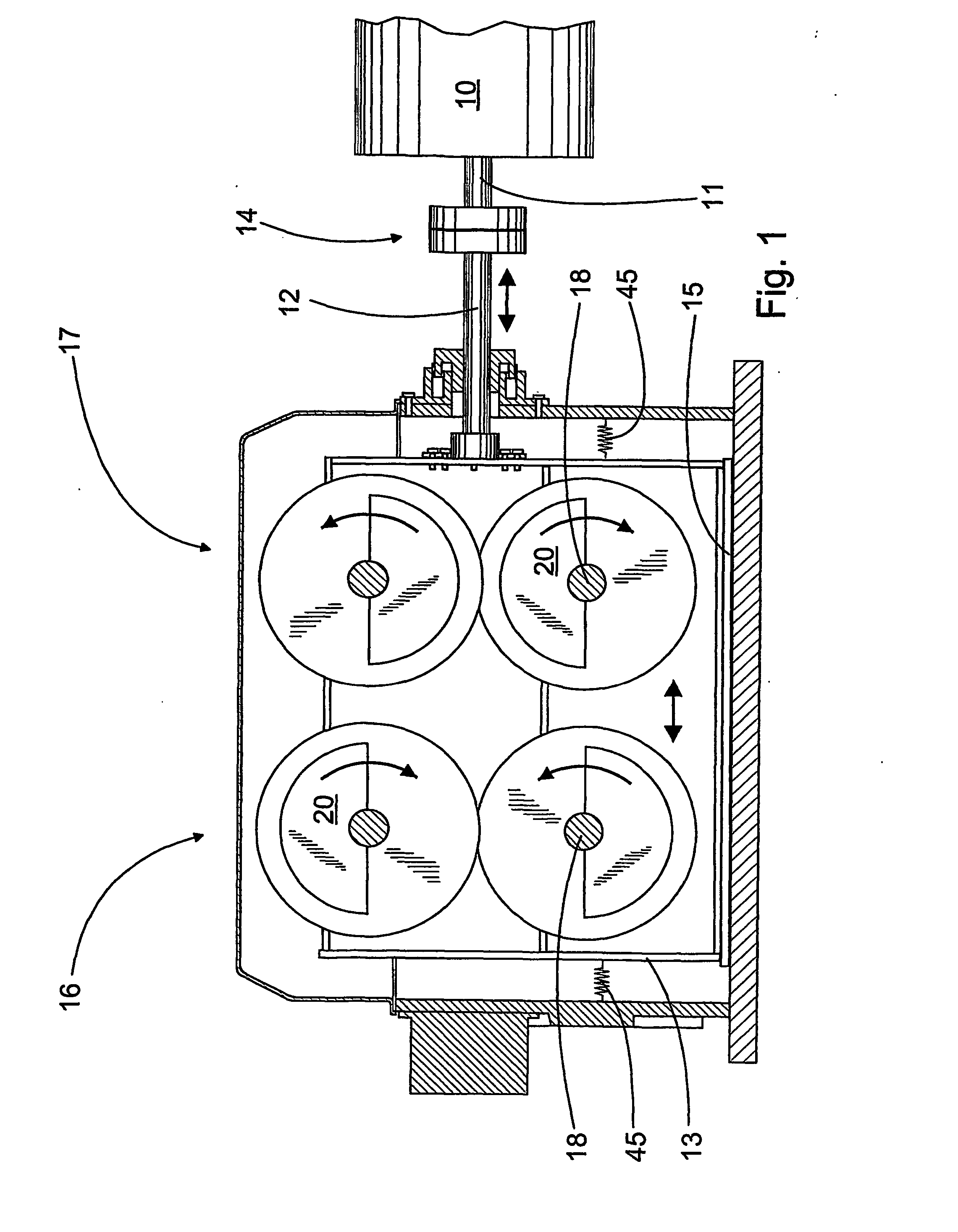 Equipment for moving the roll of a paper machine