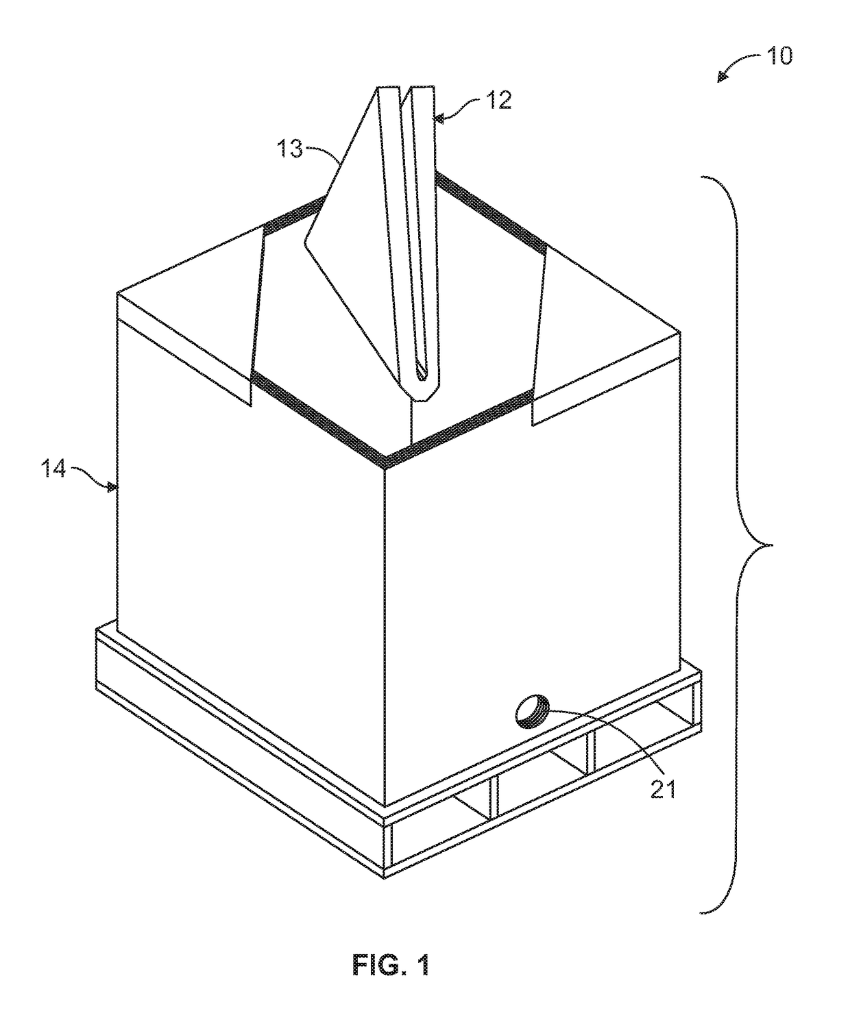 System for complete dispensing of flowable materials from a bulk shipping container