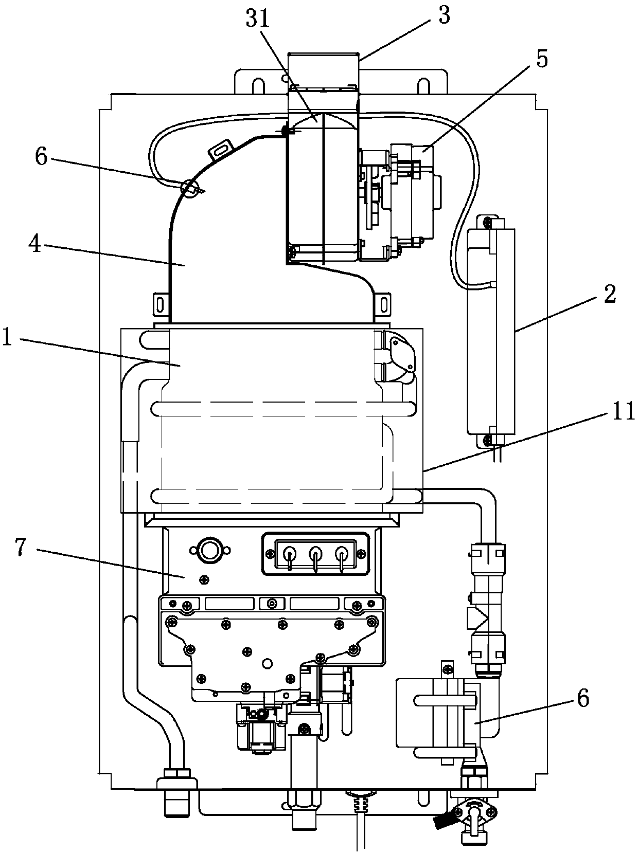 Self-adaptive gas water heater
