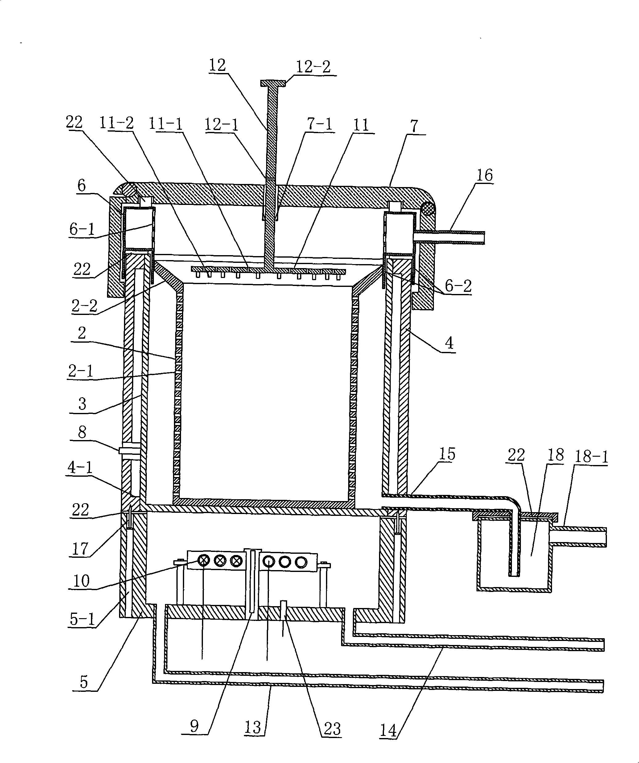 Waste paper incineration machine for cooling water circulation