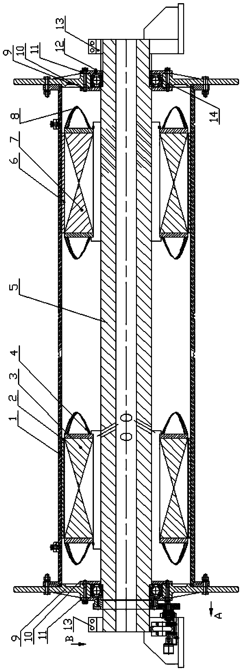 A motor reel integrated lifting device structure