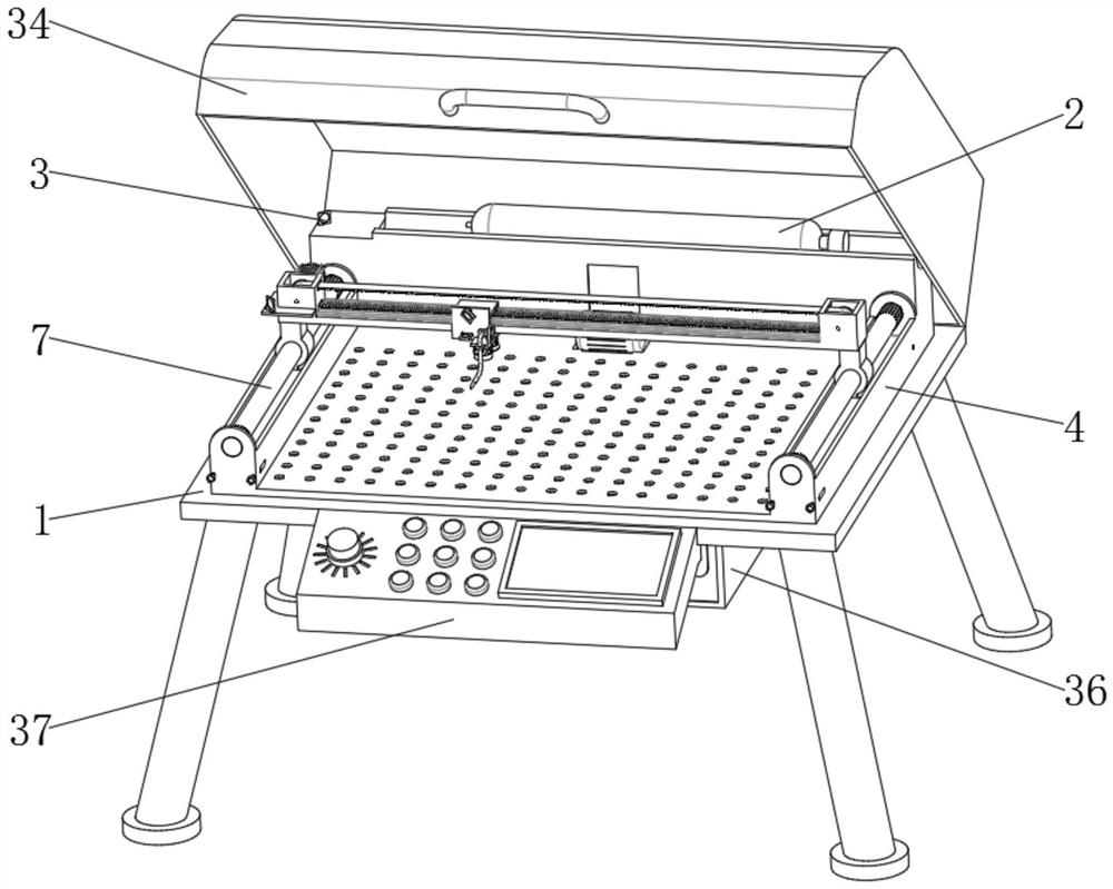 Intelligent laser spot welding equipment for chip processing and chip processing technology