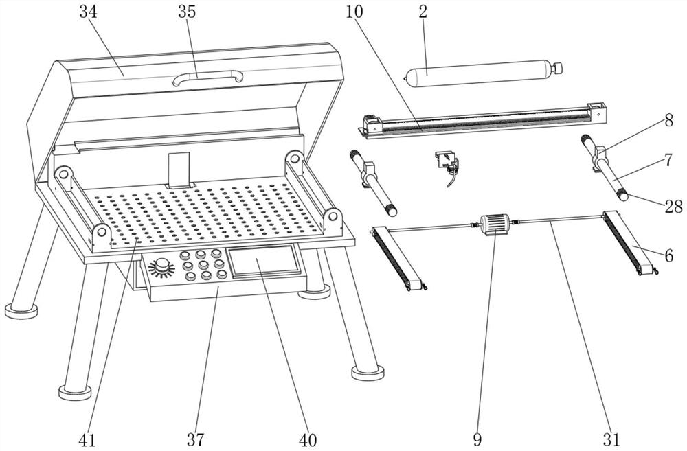 Intelligent laser spot welding equipment for chip processing and chip processing technology