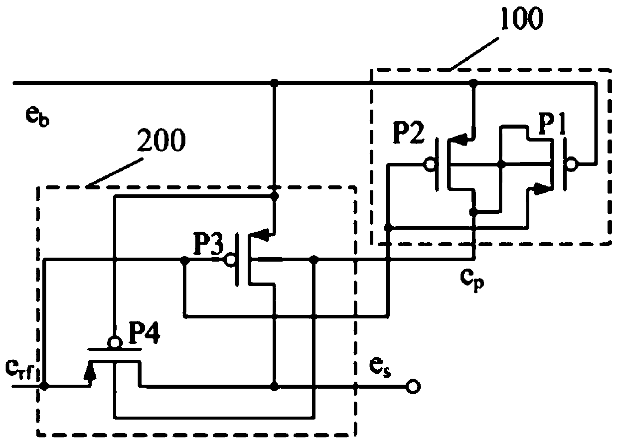 Dual-power switching circuit and Internet-of-Things chip by adopting same