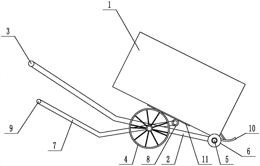 Cattle feed transfer trolley