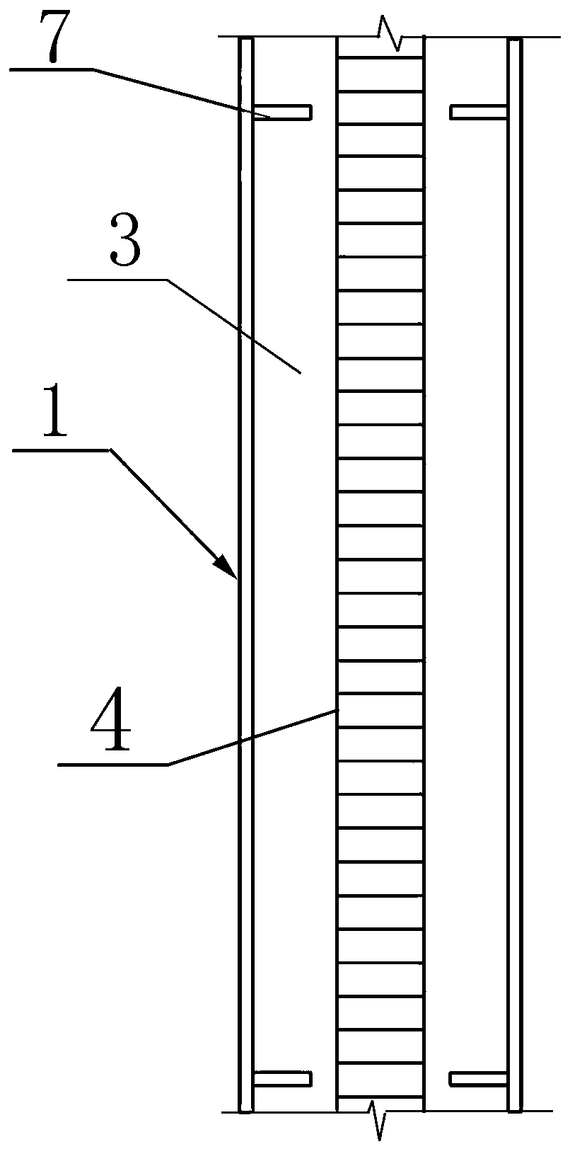 Reinforced multi-cavity steel pipe and concrete shear wall and system and construction method