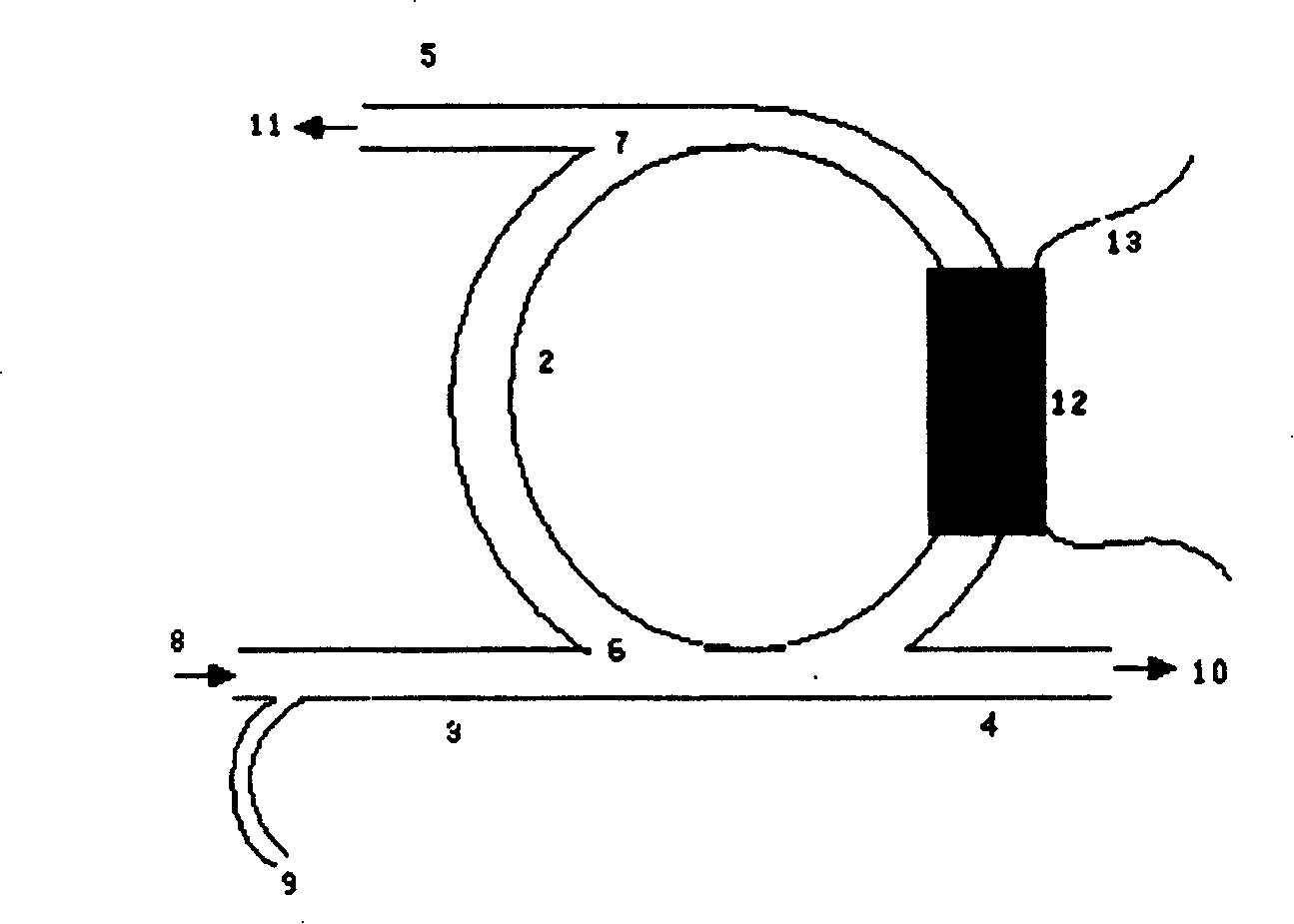 Electric tuning integrated optical filter with high-fineness