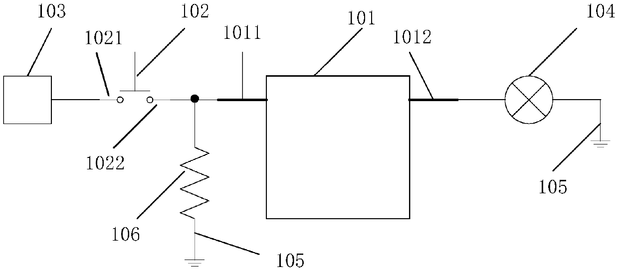 Lighting circuit of intelligent terminal and intelligent terminal with lighting circuit