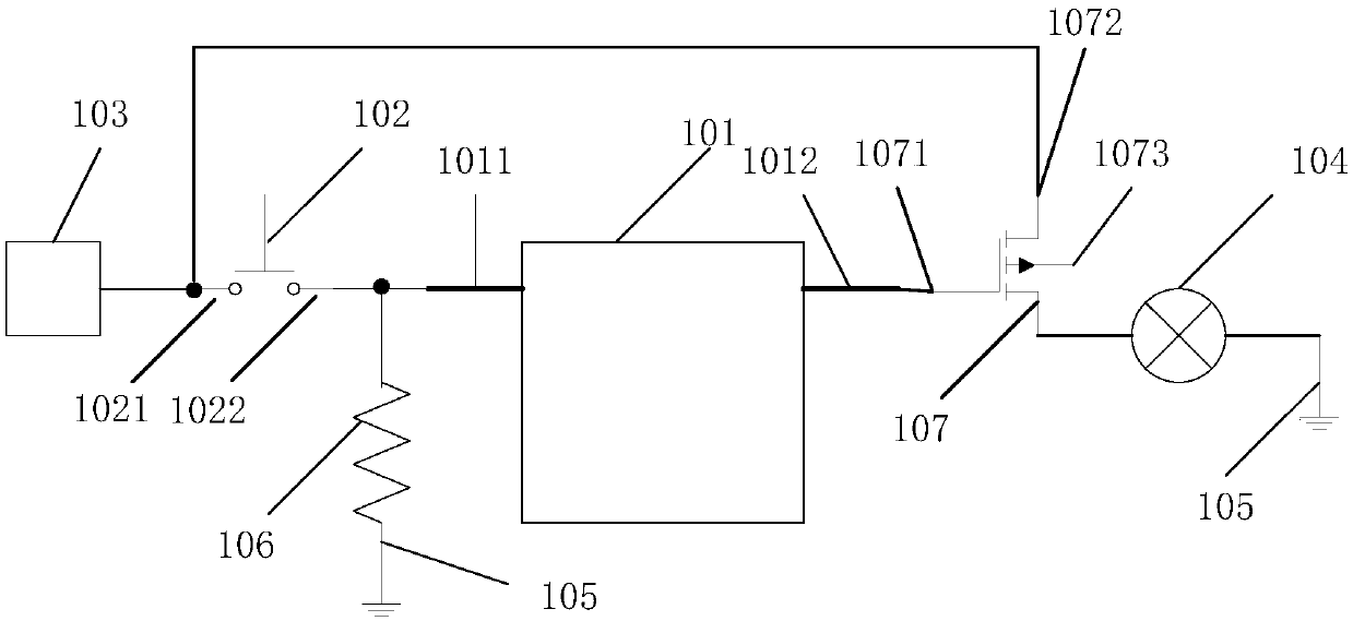 Lighting circuit of intelligent terminal and intelligent terminal with lighting circuit