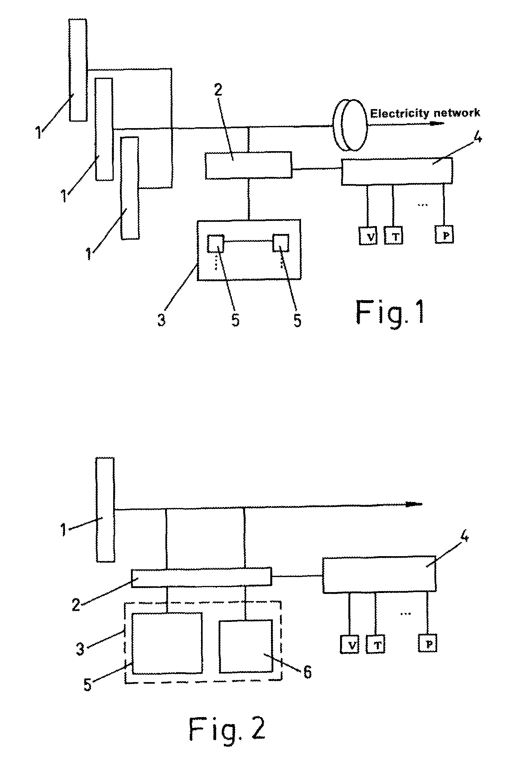 System for producing electric energy and hydrogen