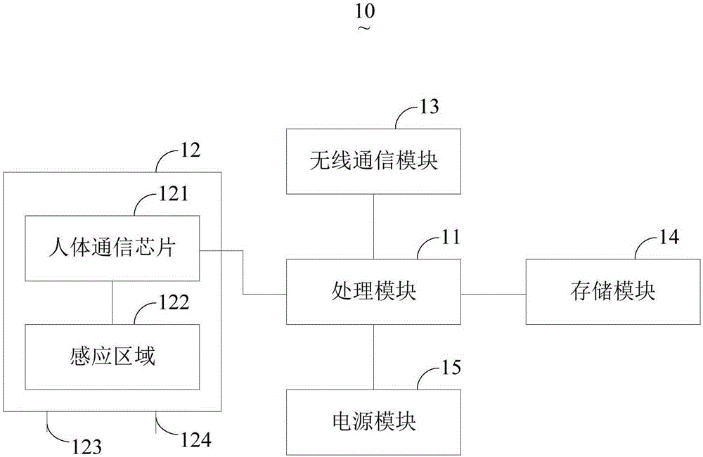 Human body communication device and information interaction method thereof