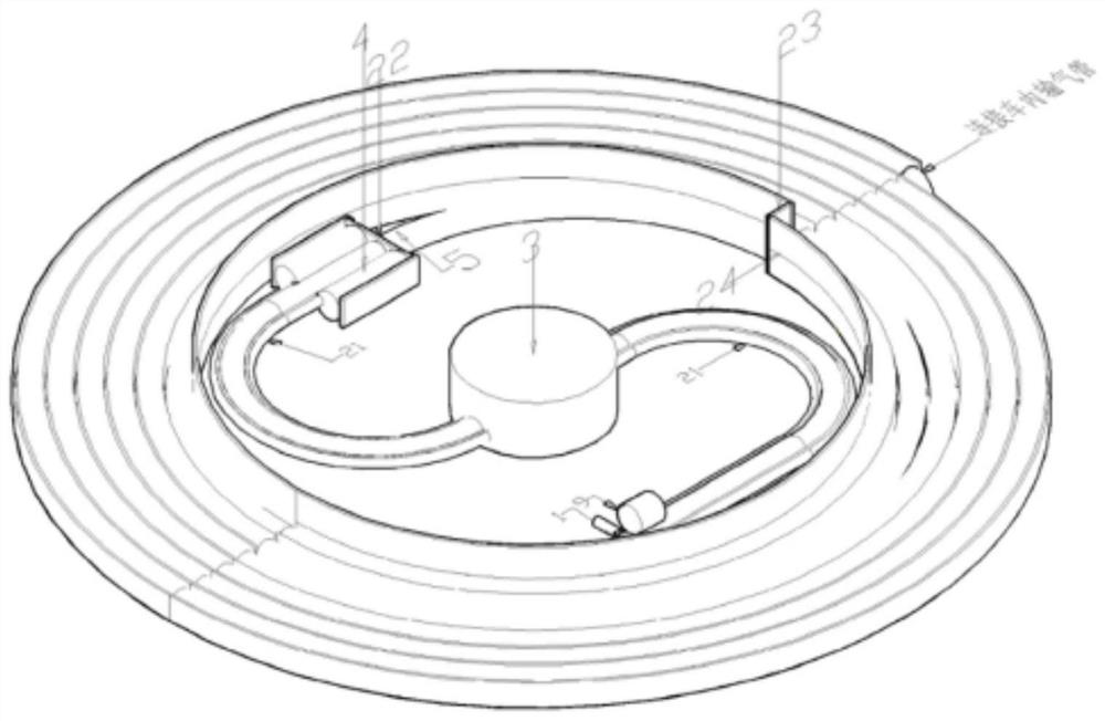 Underwater breathing device for vehicle