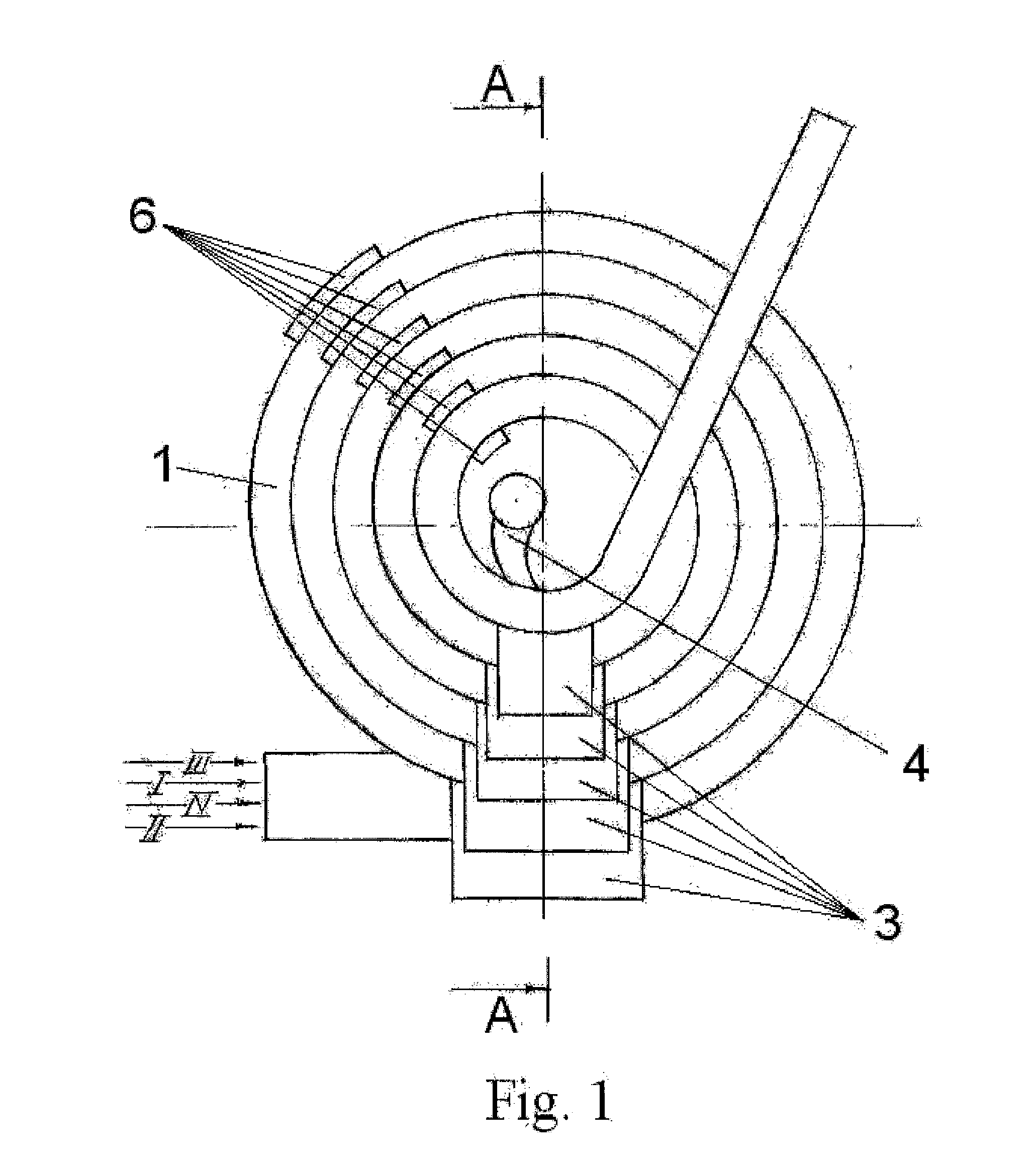 Method and device for purifying fluid media by removal of contaminating multicomponent ingredients