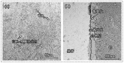 Multi-scale boride reinforced high-temperature-resistant molten aluminum erosion-resistant iron-based material and preparation method thereof