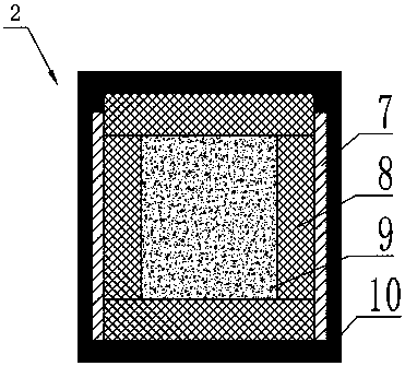 FRP composite material floating raft vibration isolation device and its processing method