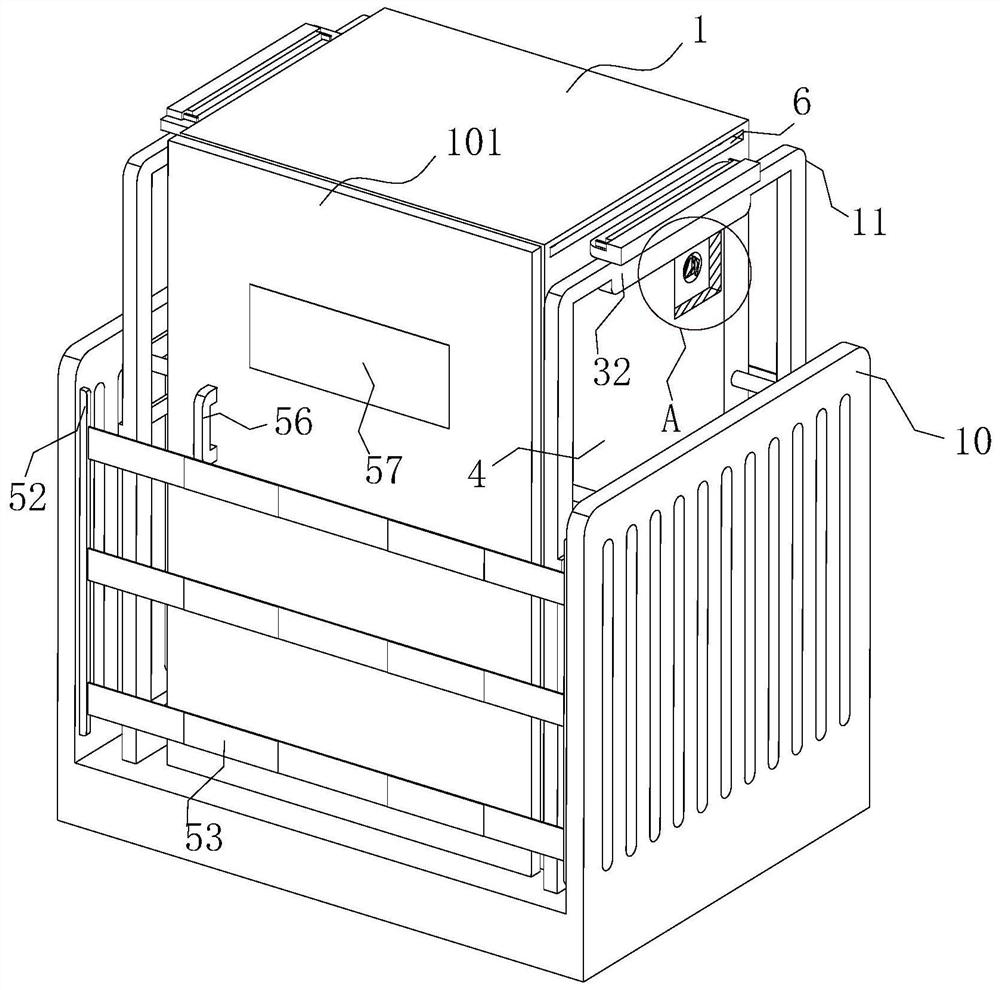 Power distribution cabinet with protection function