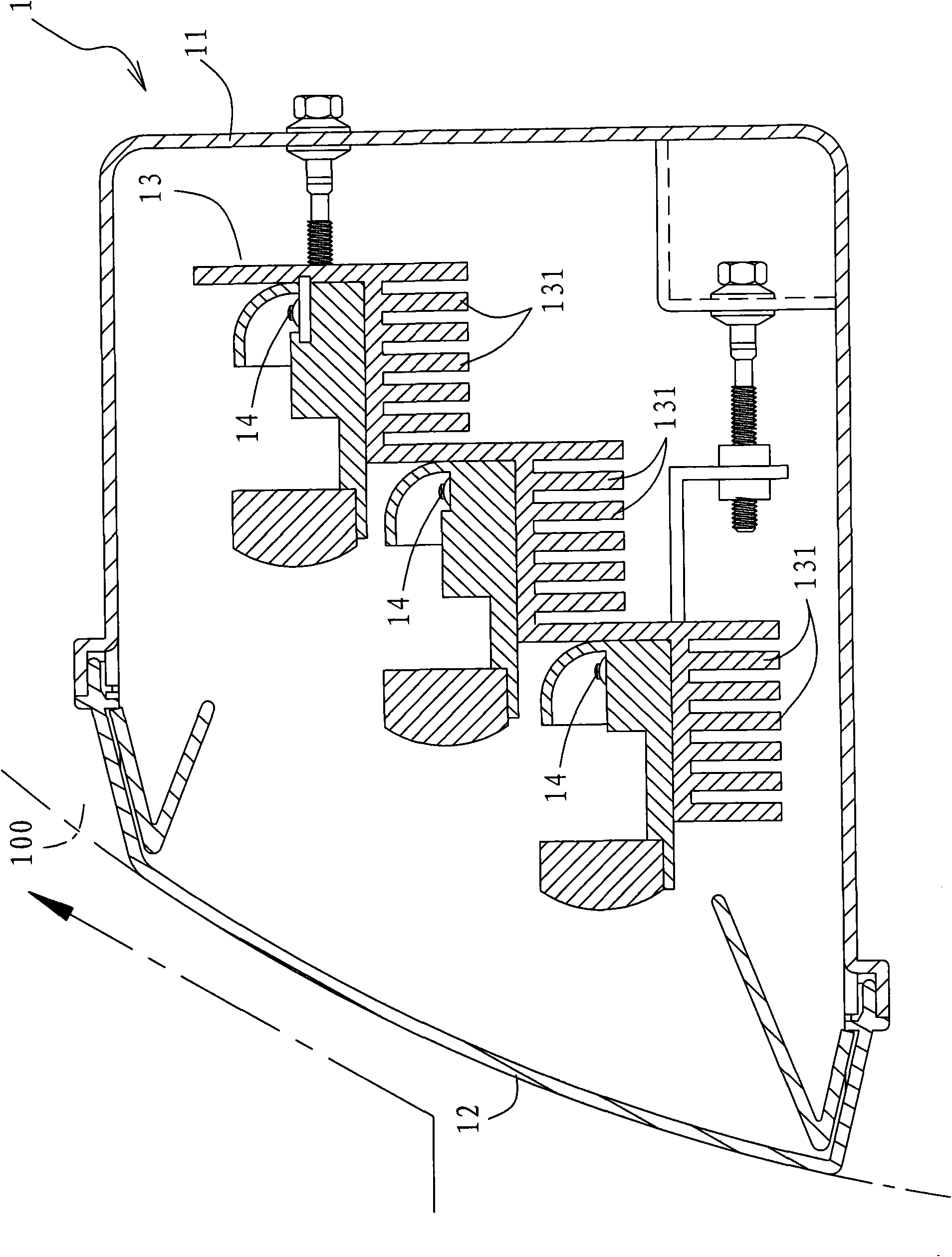 Light-emitting diode (LED) car lamp device