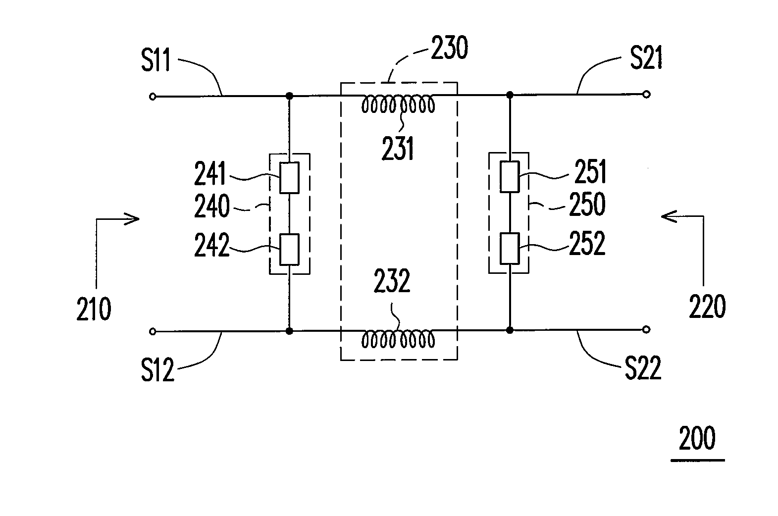 Filter circuit for reducing EMI of differential signal