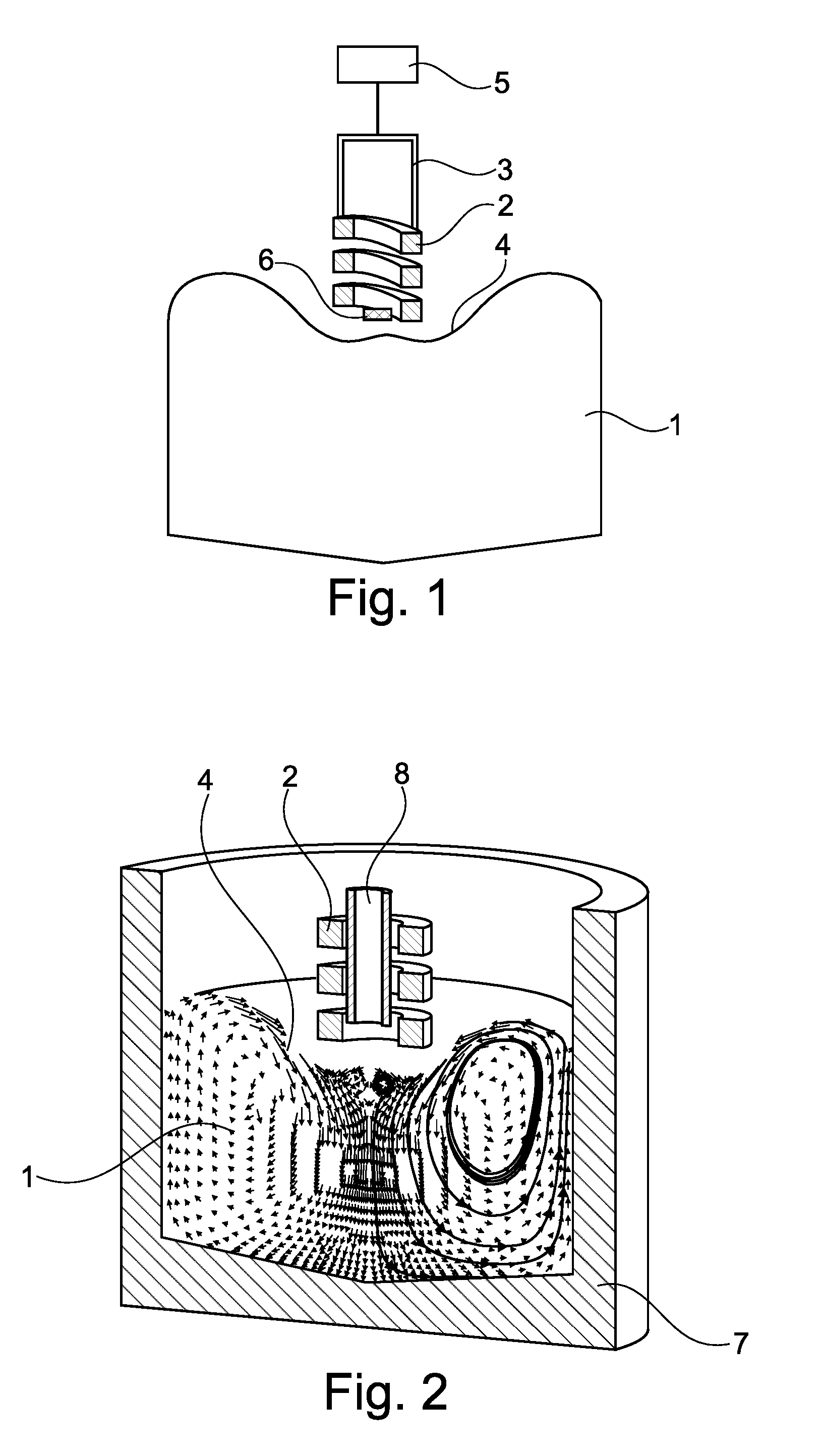 Manufacturing of a metal component or a metal matrix composite component involving contactless induction of high-frequency vibrations