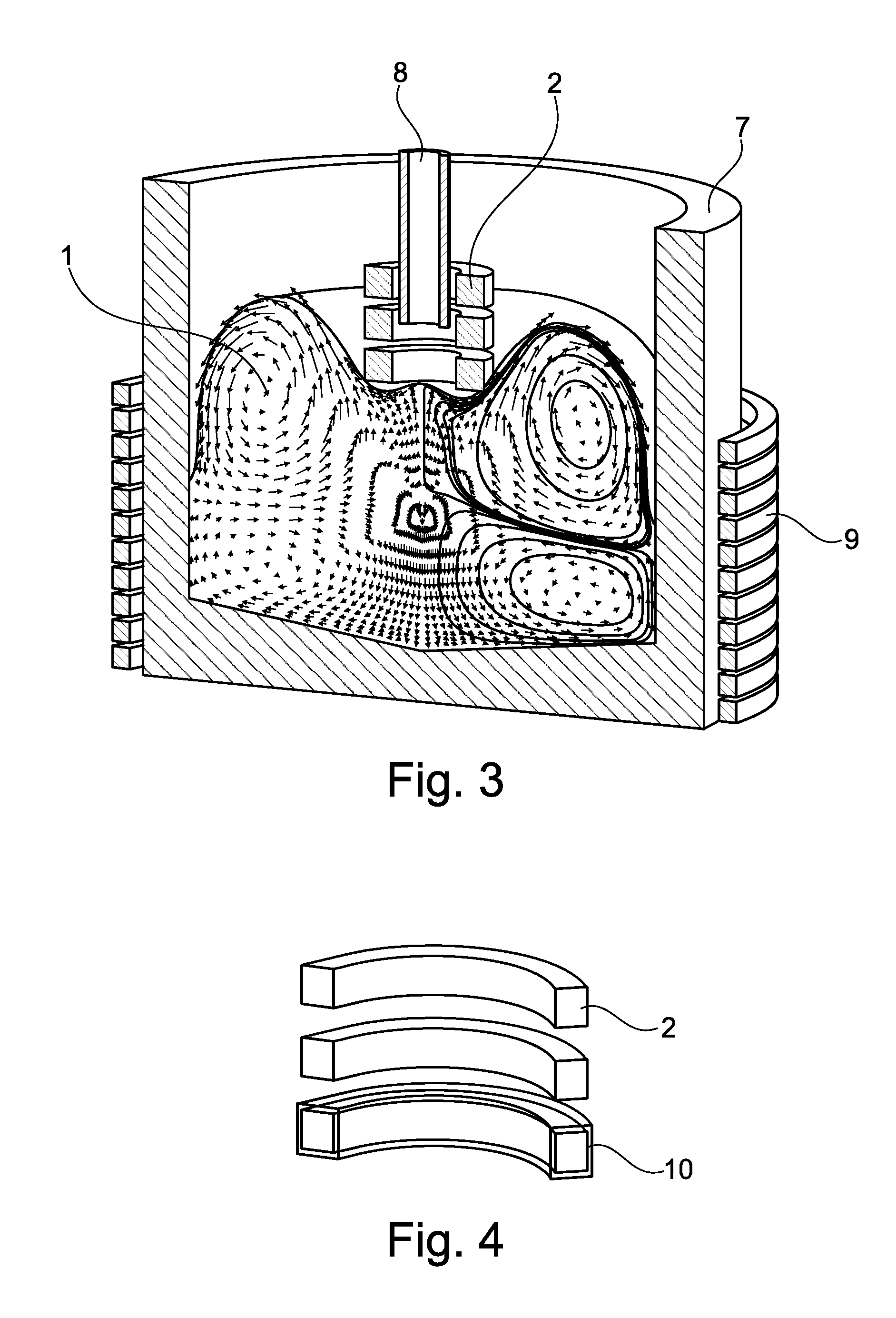 Manufacturing of a metal component or a metal matrix composite component involving contactless induction of high-frequency vibrations