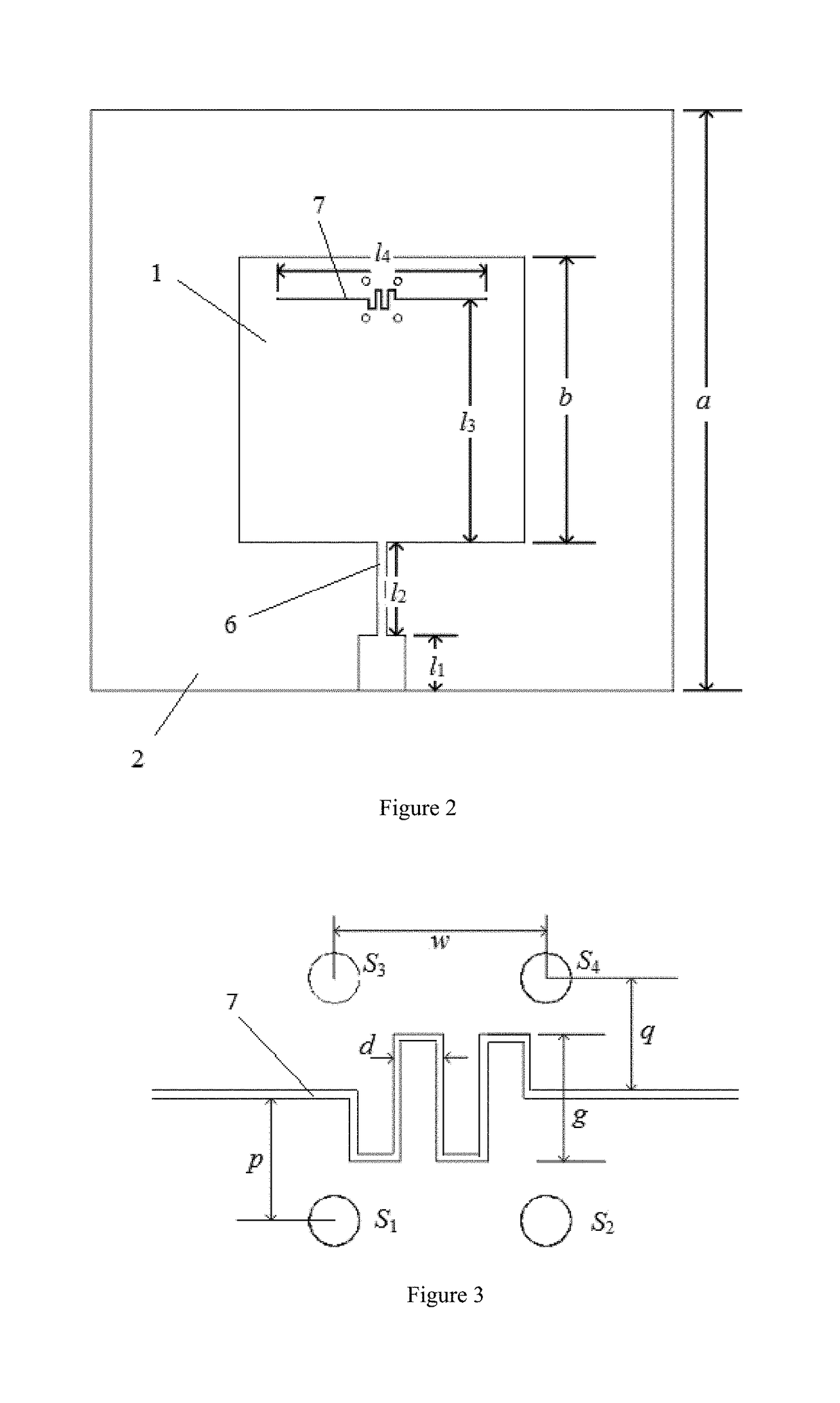 Patch antenna having programmable frequency and polarization