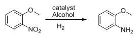 Method for preparing o-anisidine by catalytic hydrogenation