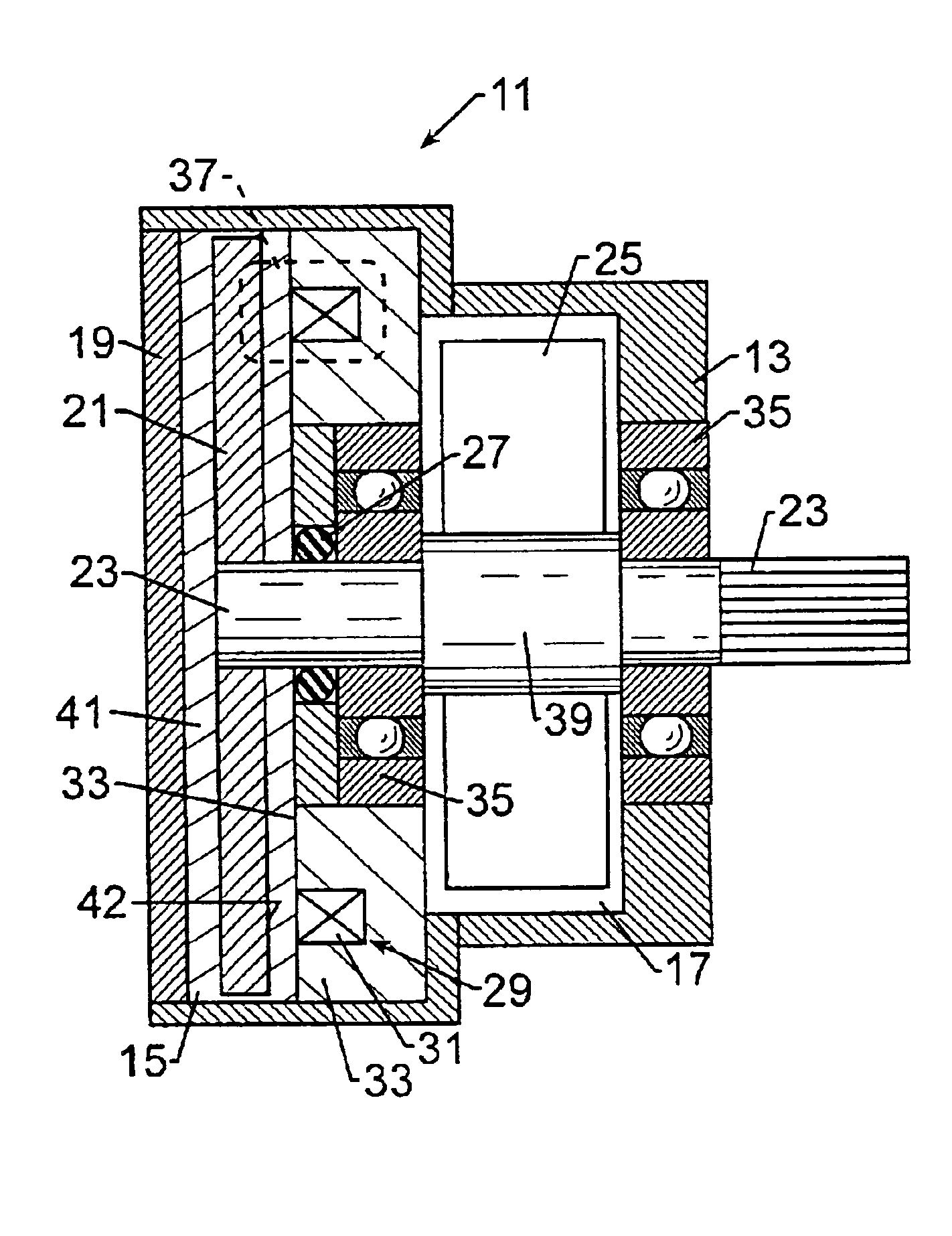 Brake with field responsive material