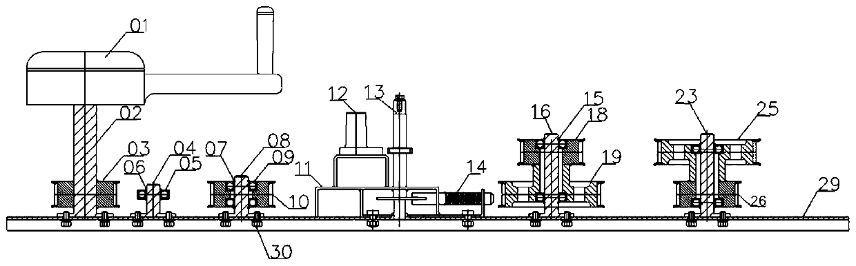 Synchronous driving mechanism of bottom frame of movable rack