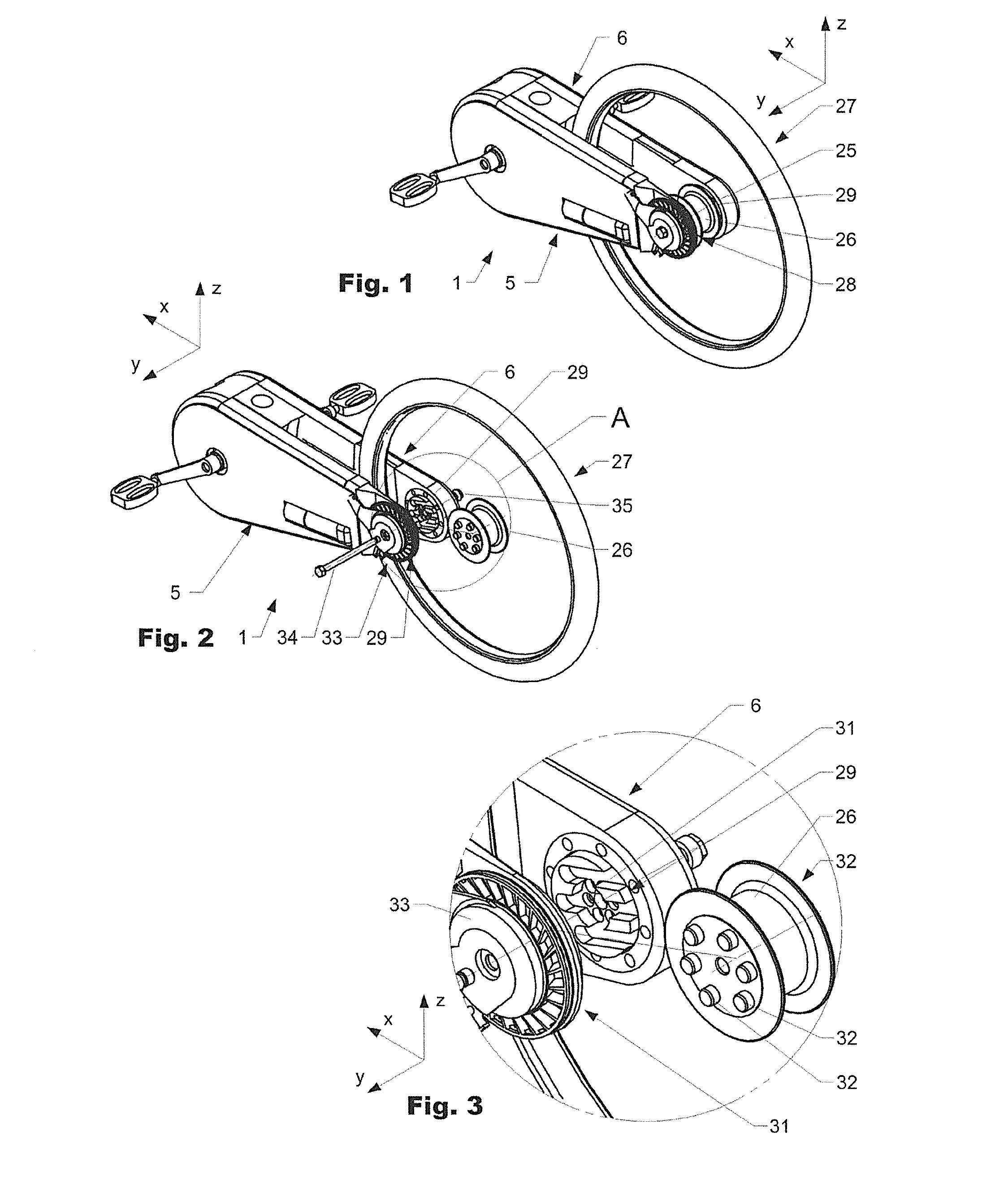 Drive device for bicycles