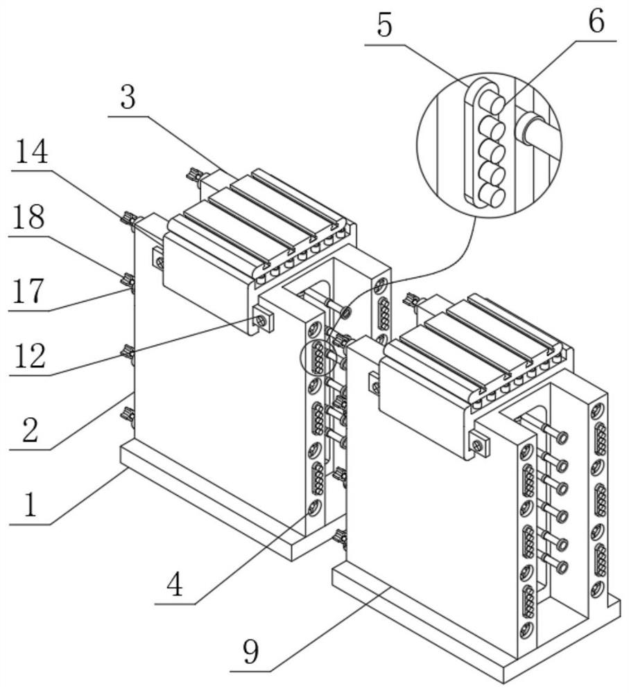 Cross-shaped inserting structure for fabricated shear wall