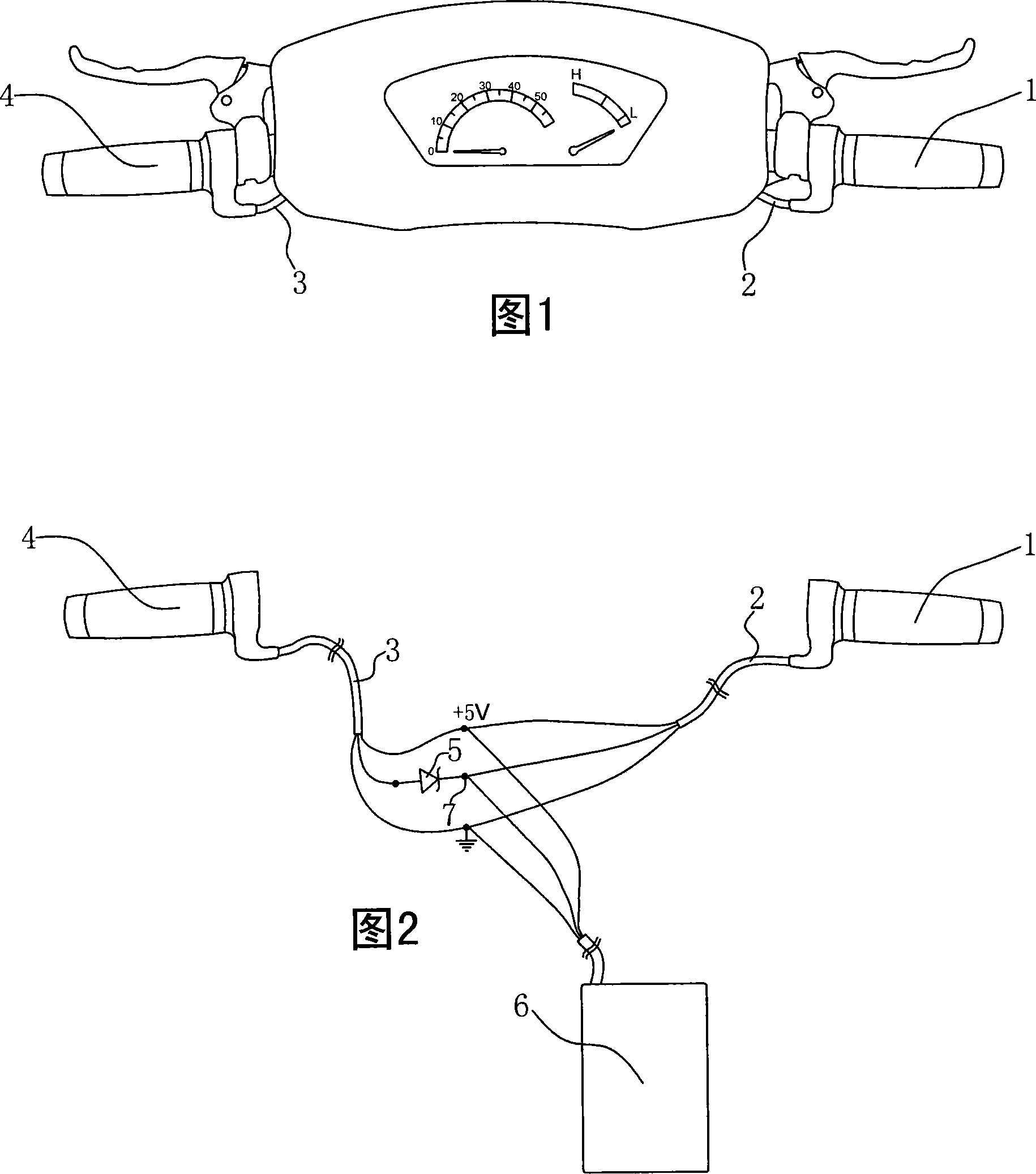 Speed adjusting handle for electric vehicle
