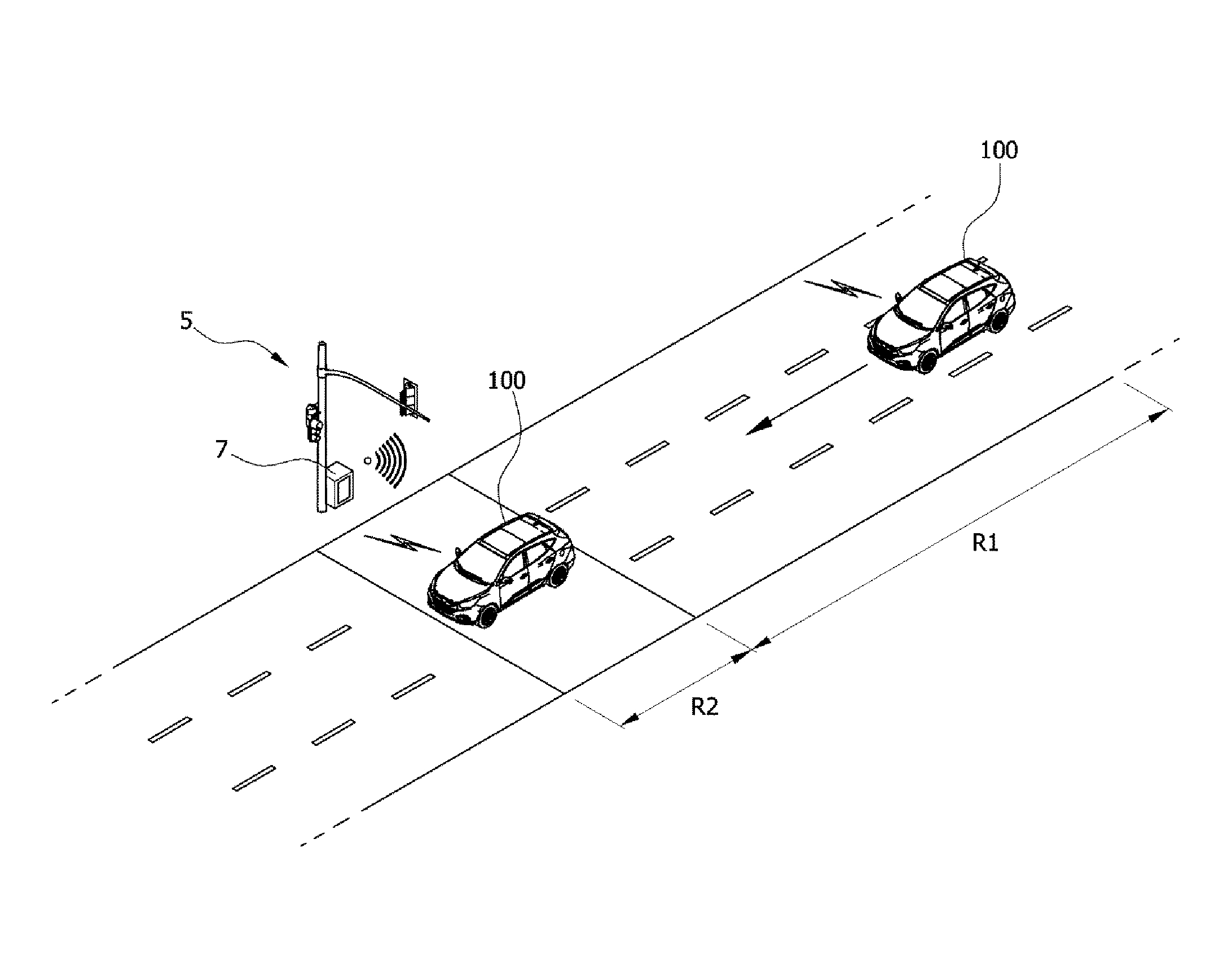Speeding enforcement method of vehicle using wireless communications