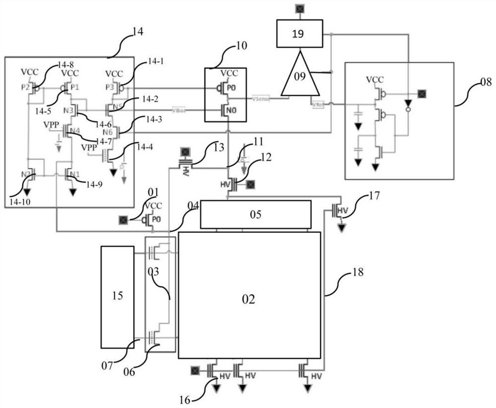 Method and circuit for pre-charging memory array and memory chip