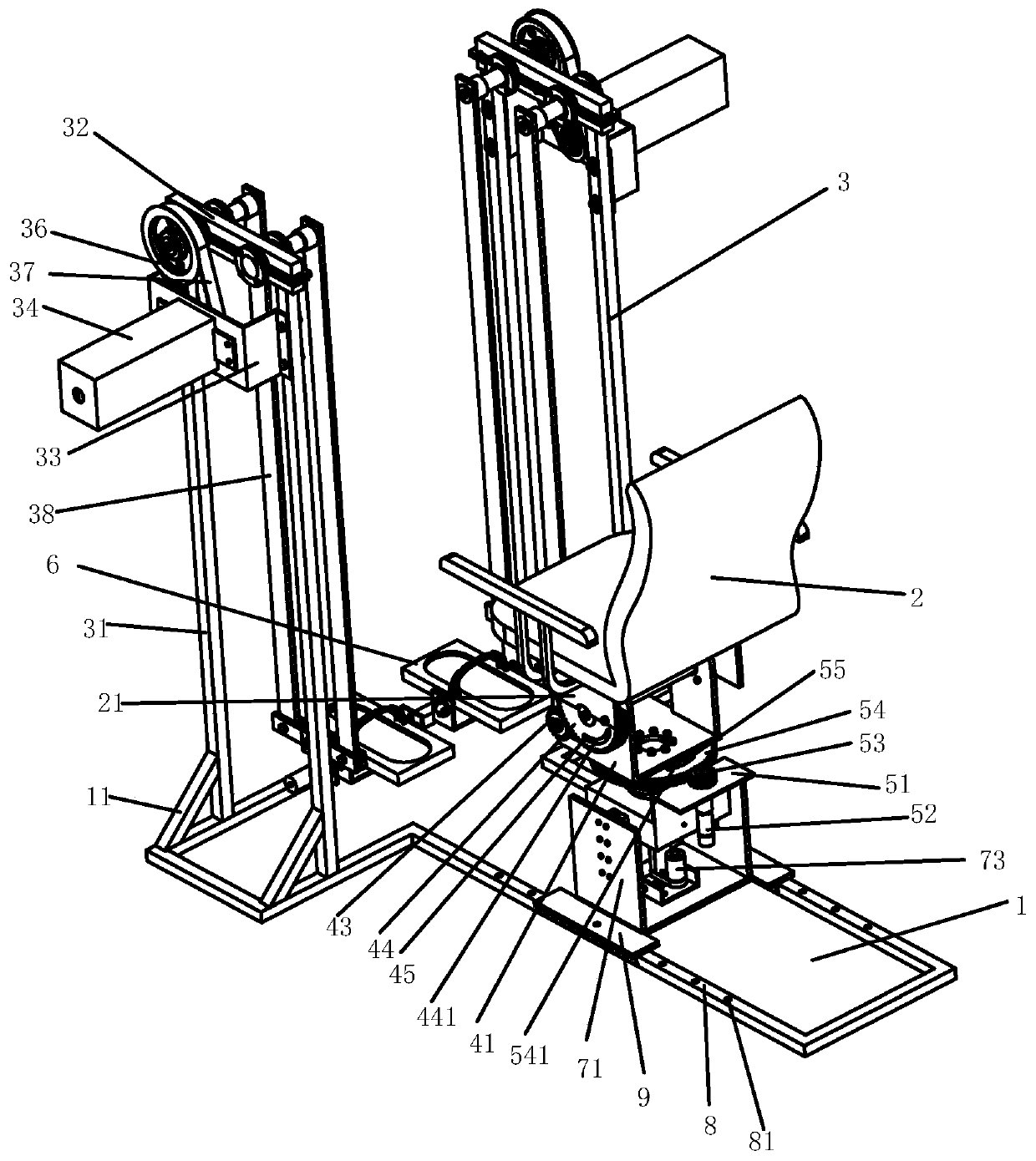 A rehabilitation robot with waist and lower limb training function