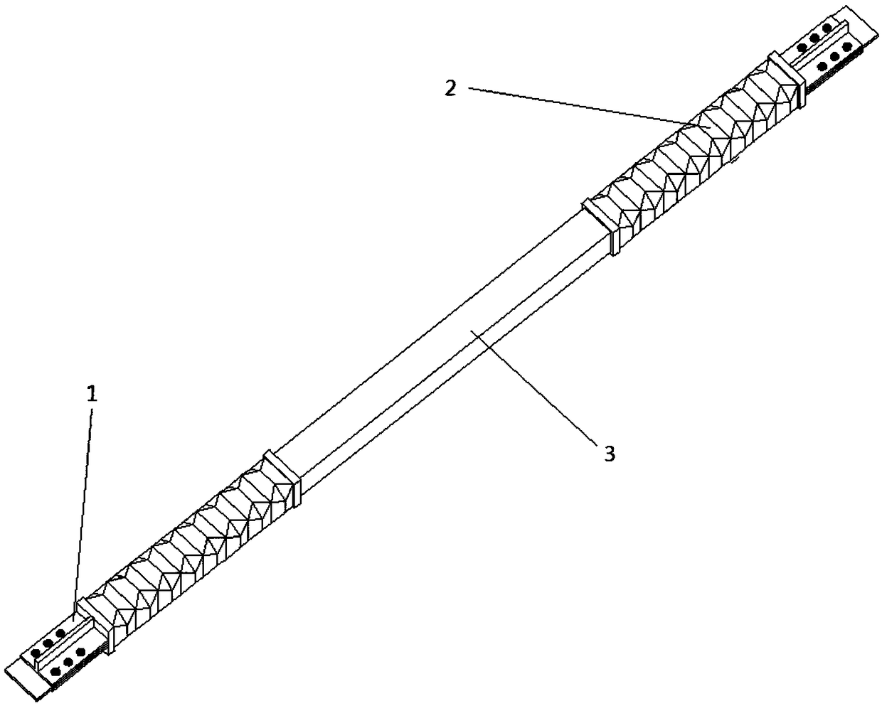 A Buckling Induced Brace with Corner Concave Induced Units at the End