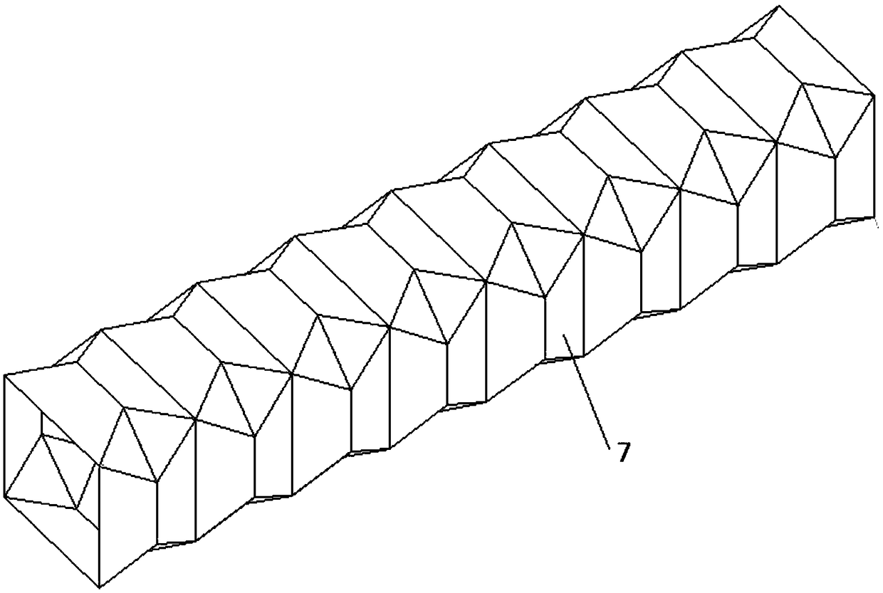 A Buckling Induced Brace with Corner Concave Induced Units at the End