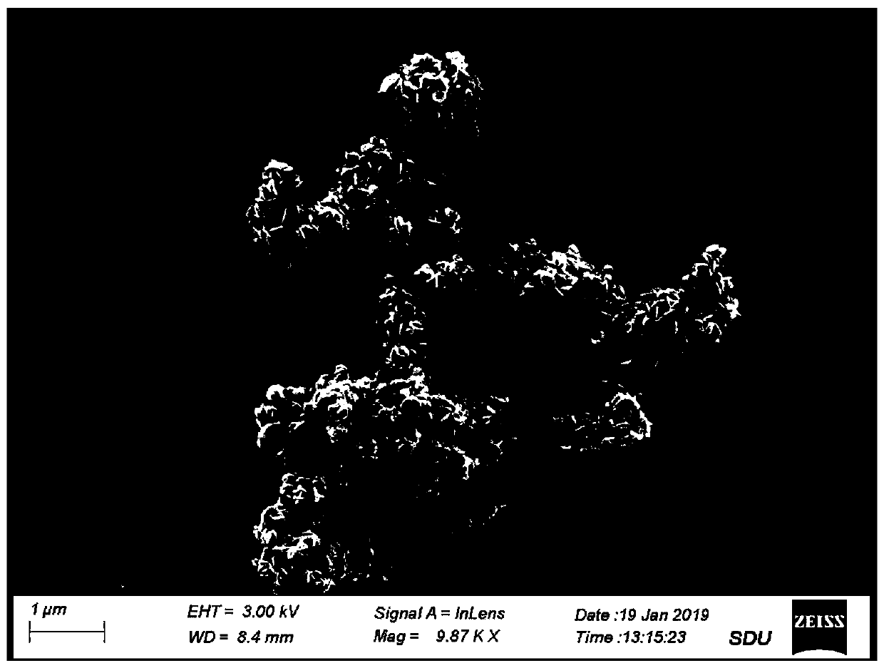 Preparation method of cobalt sulfide Co&lt;1-x&gt;S hexagonal sheet aggregate material