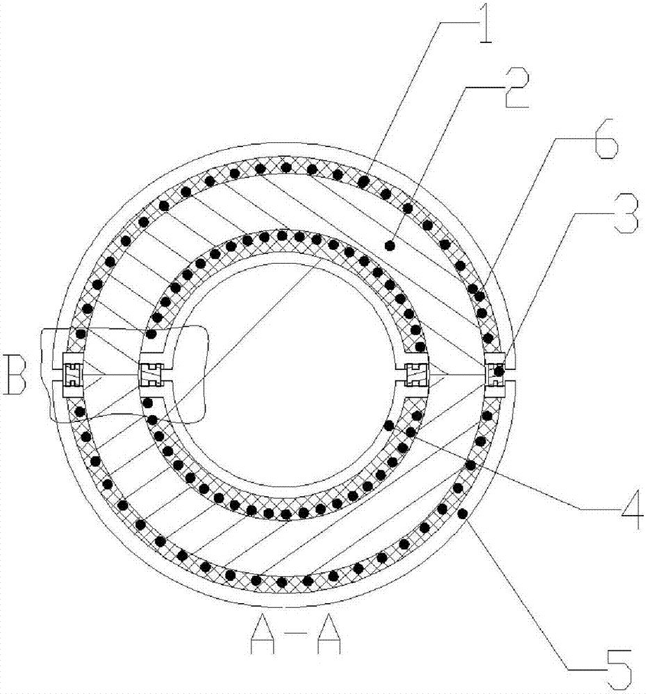 A kind of waterproof rubber device of open-type CT power-taking device