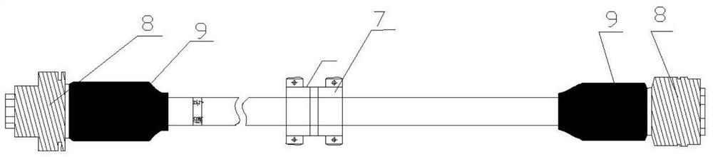 An integrated missile launching cable assembly and its preparation method