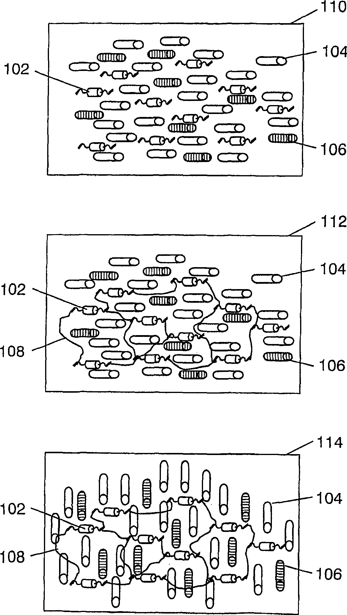 Multi-layer optical storage using pre-orientation in a glassmatrix